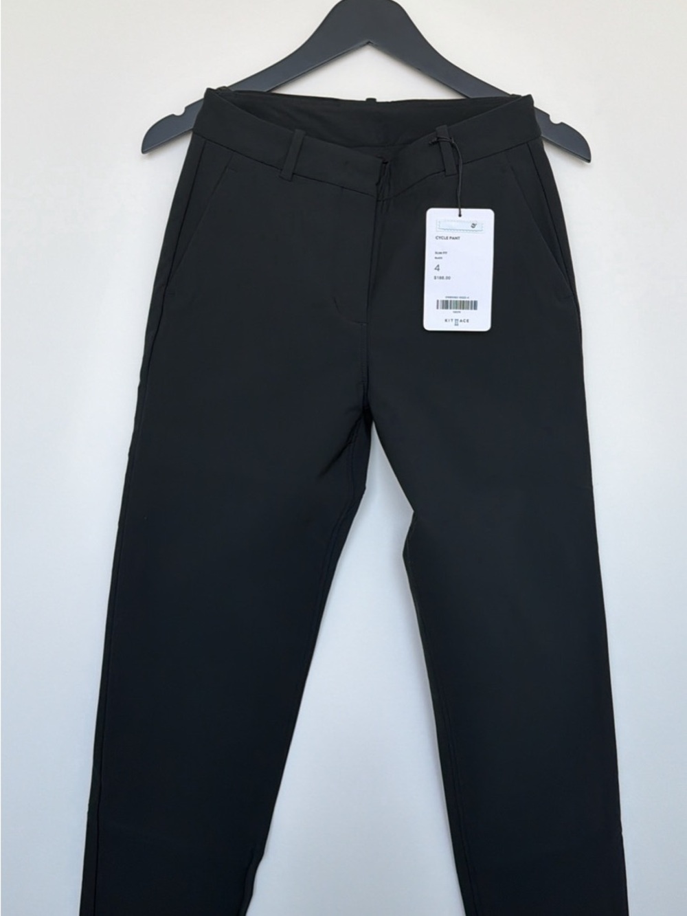 Kit and Ace Black Slim Stretch Cycle Pants
